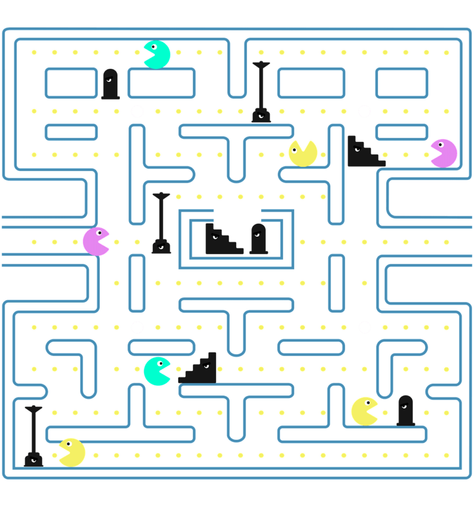 pacman, game, video game